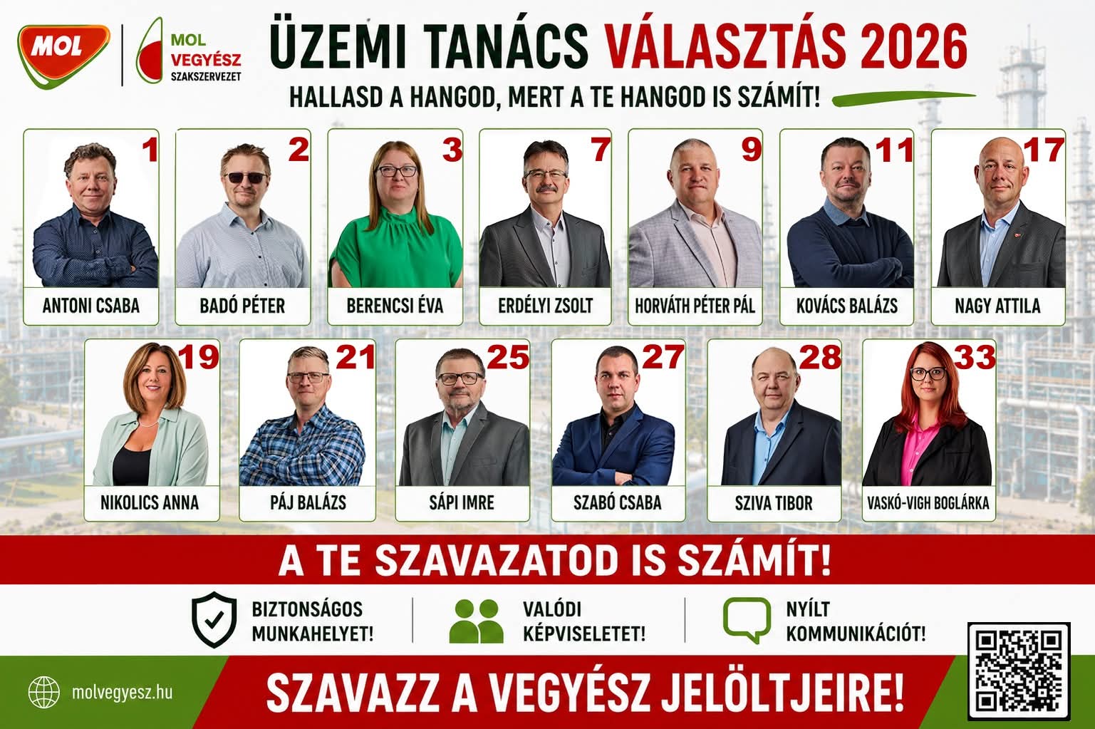 Üzemi tanács választás 2026